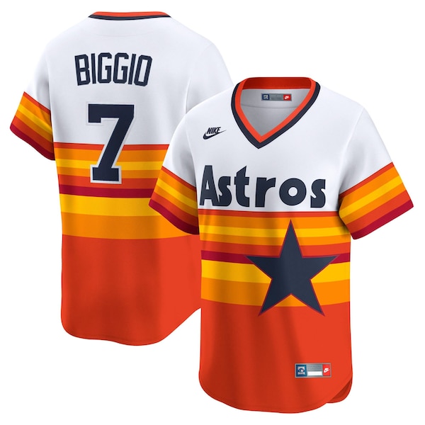 Craig Biggio Houston Astros Nike Throwback Cooperstown Collection Limited Player Jersey White 2026/27