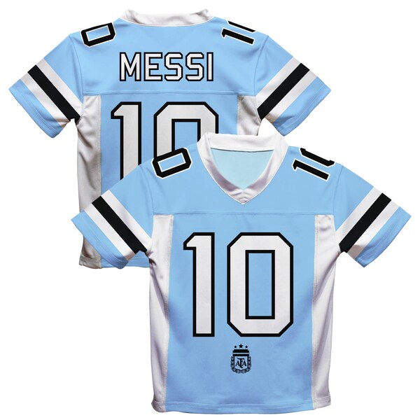Lionel Messi Argentina National Team Vive LA Fete Toddler Painted Stripes Basketball Jersey Light Blue 2026