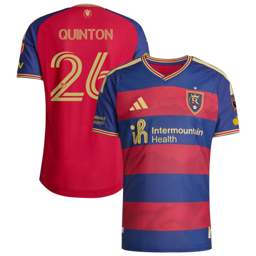 Real Salt Lake Adidas 2026 THE Switchback ON Field Authentic Patch Custom Jersey RED 2026