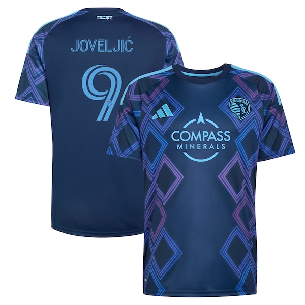Dejan Joveljic Sporting Kansas City Adidas 2026 THE 18th AND Vine KIT Replica Jersey Blue 2026