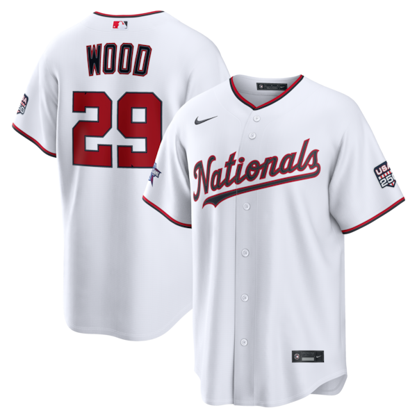 2026 ALL Star Game Washington Nationals James Wood Nike White Replica Jersey 2026