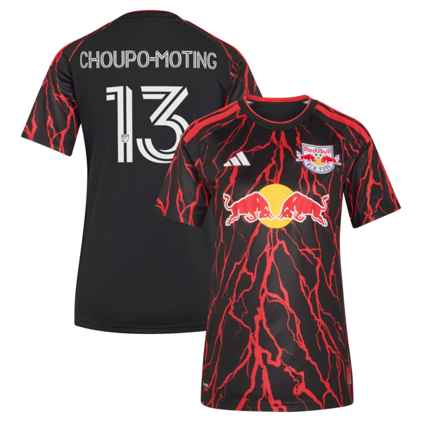 Eric Maxim Choupo Moting NEW York RED Bulls Adidas Womens 2026 THE Rooted KIT Replica Jersey Black 2026