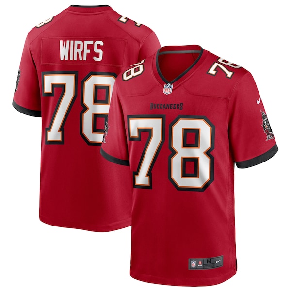 Tampa BAY Buccaneers Nike Game Trikot Dunkelrot Tristan Wirfs 2025/26